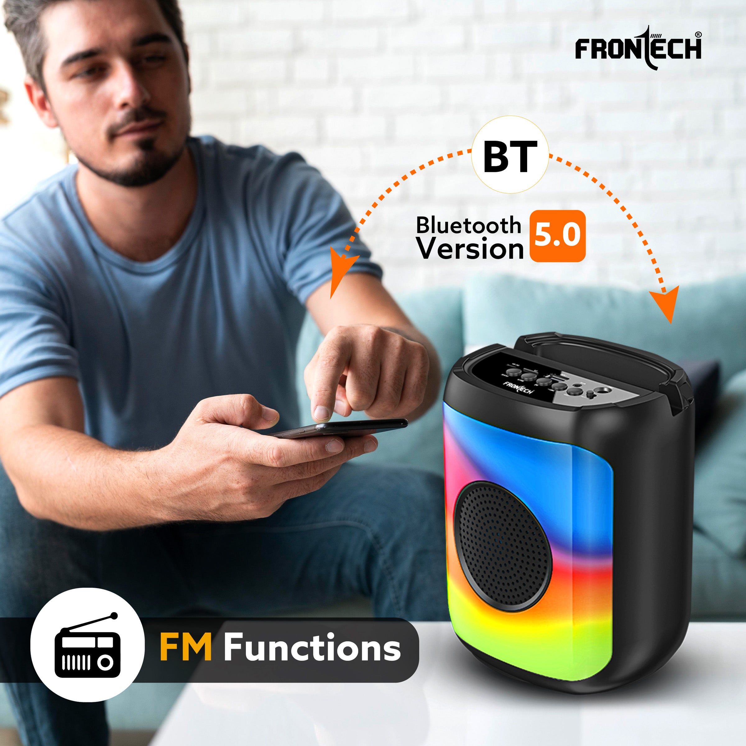Frontech True Wireless 5 Watt Output Multimedia Speaker (SW-0219) Frontech True Wireless 5 Watt Output Multimedia Speaker (SW-0219)